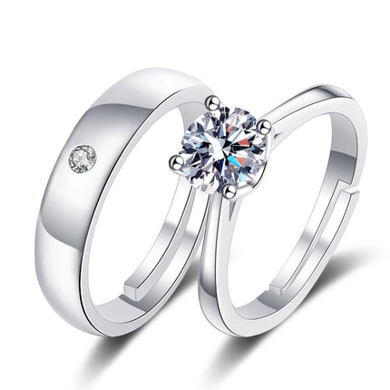 Mode Paar Mans En Vroue Ringe