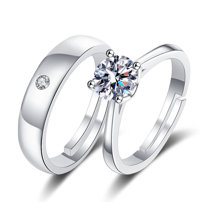 Mode Paar Mans En Vroue Ringe