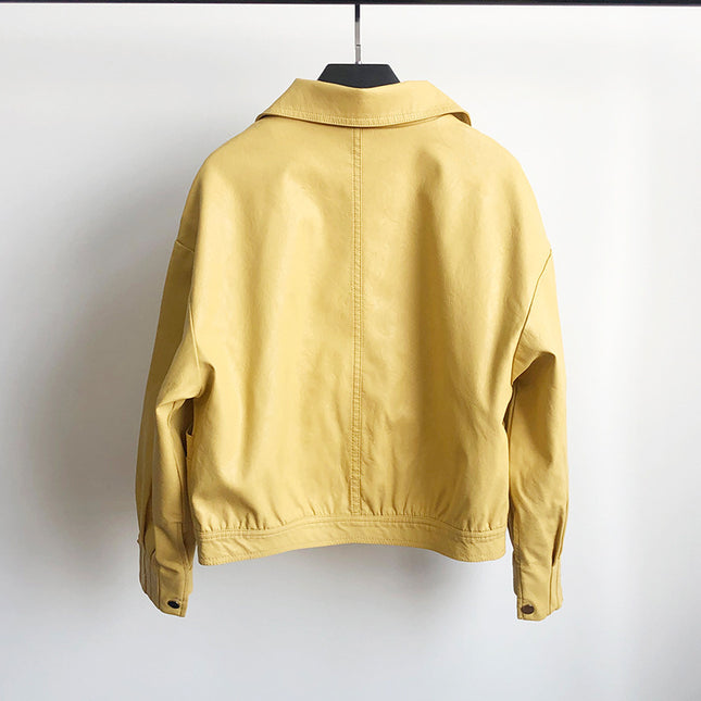 New Korean leather jacket