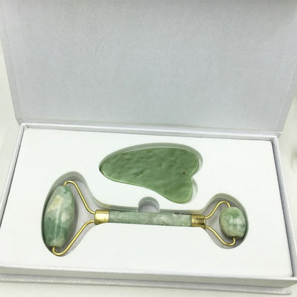 Rooskwarts Roller Verslankings Gesigmasseerder Optelgereedskap Natuurlike Jade