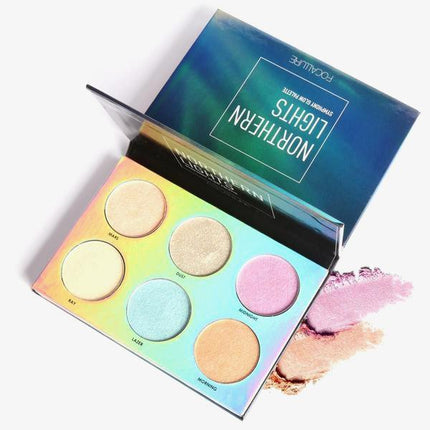 Focallure 6-Kleur Noordelike Ligte Gloei Bronzer Palet