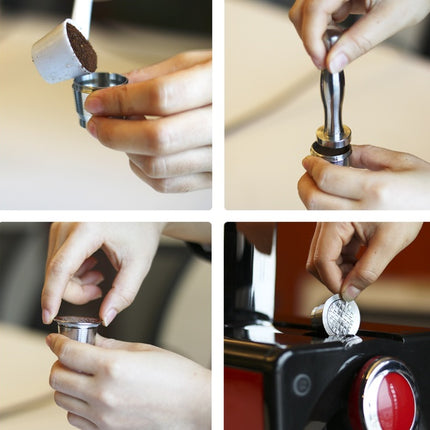 Coffee capsule square hole shell