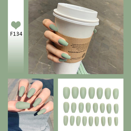 Nail Art Scrub Ballet Fake Nails