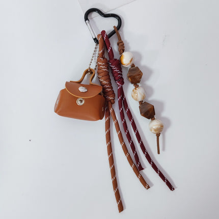 New Woven Rope Bag Pendant Dog Keychain