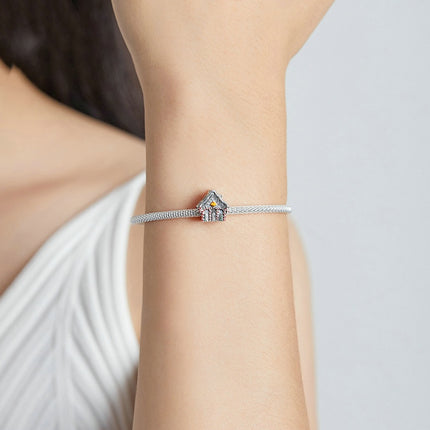 Kersfees Warm Sneeu Huis Diy Armband String Krale
