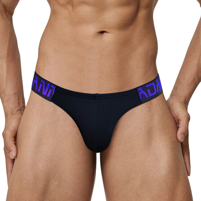 Men's Embossed Belt Low Waist Briefs Underwear
