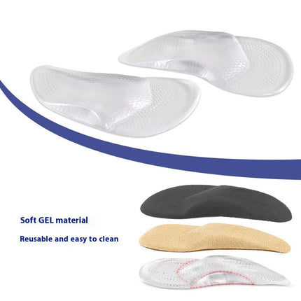 Transparent Soft Arch Support Correction Flat Foot Pes Cavus Orthopedic Insole