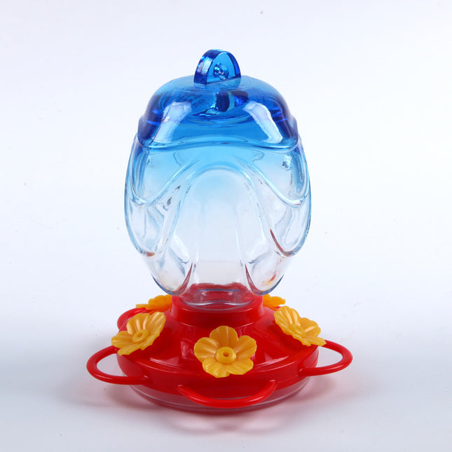 Painted Glass Feeder Glass Garden Decoration