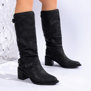 Stylvolle En Gemaklike Gespe Chunky Hak Damesstewels