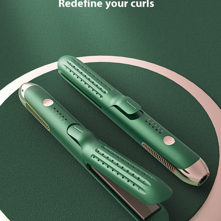 Haar Kruller En Styler Dubbeldoel Haarstryker Reguit Wit Wind Plastiek Krulhare