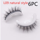 L09 natuurlike styl / PVC ronde doos / 6 STKS