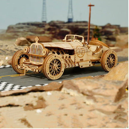 3D Wooden Puzzle Train Model DIY Wooden Train Toy Mechanical Train Model Kit Assembly Model Home Decoration Crafts