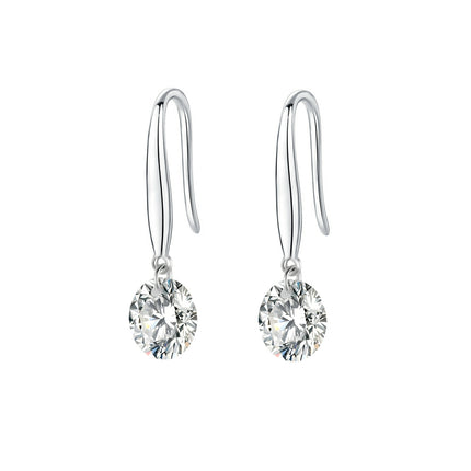 Topgehalte Moissanite Luukse En Modieuse Ligte Luukse Juweliersware Silwer Oorknoppies S925 Silwer Geplateerde Platinum