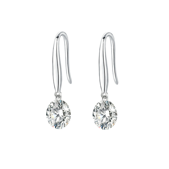 Top-quality Moissanite Luxury And Fashionable Light Luxury Jewelry Silver Stud Earrings S925 Silver Plated Platinum