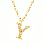 Gold Y With Chain / 18k Gold Plating