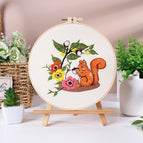 Squirrel / Bamboo Embroidery Frame 20cm