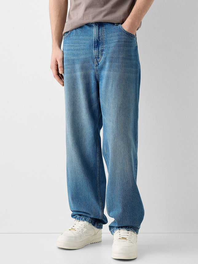 Creative Casual Versatile Men's Straight Jeans