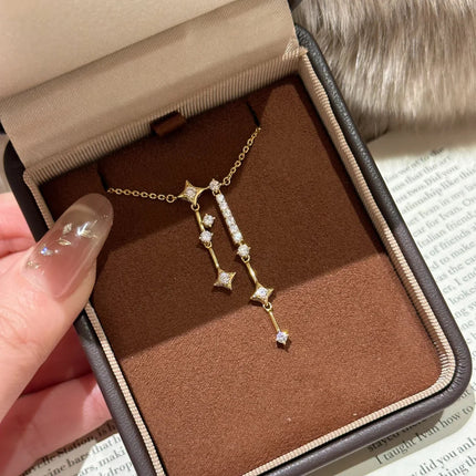 Modieuse Elegante Strass Kwassie Halssnoer Vir Vroue