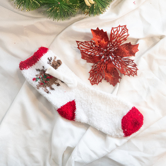 Fashion Simple Magnetic Christmas Socks For Men And Women