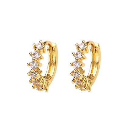 Women's Fashion Simple Zircon Earrings