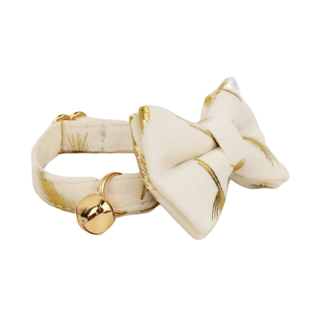 Pet Collar Cute Bell Bow Scarf