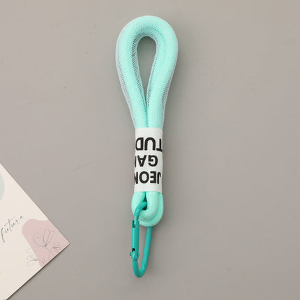 Two-color Matching Personality Good-looking Mobile Phone Lanyard Umbrella Cover Pendant Mesh Keychain