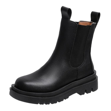 Mode Vroulike Britse Styl Platform Enkelskoene