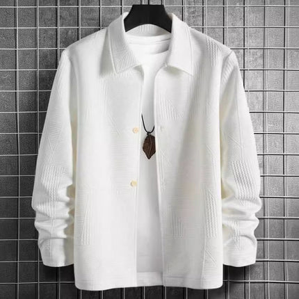 Men's Fashion Comfortable Solid Color Shirt Coat