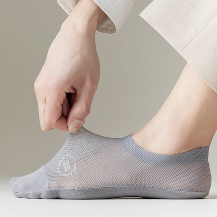 Men's Mesh Breathable Pure Cotton Invisible Socks