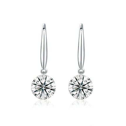 Topgehalte Moissanite Luukse En Modieuse Ligte Luukse Juweliersware Silwer Oorknoppies S925 Silwer Geplateerde Platinum