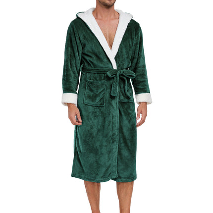RONGTAI Ladies Long Fleece Bathrobe