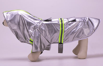 Dog Clothes Reflective Cloak Medium And Large Windproof Outdoor Jacket