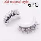 L08 natuurlike styl / PVC ronde doos / 6 STKS