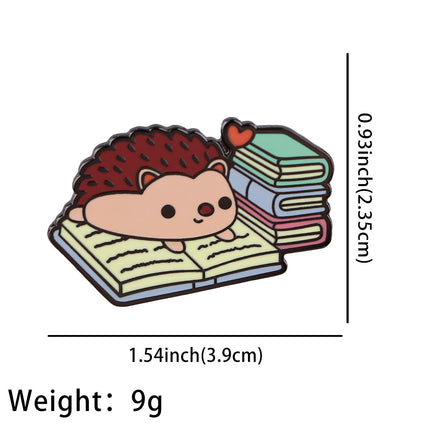 Panda Hedgehog Capybara Giant Salamander Animal Badge Oil Drip Brooch