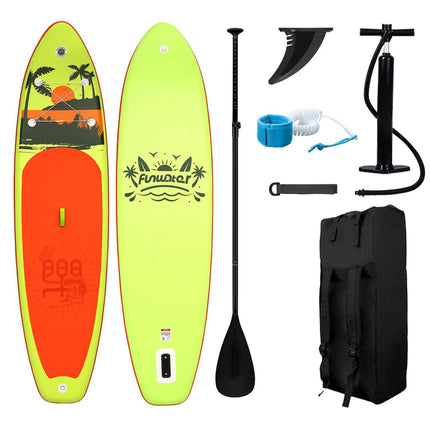 335×84, / Super Wide Inflatable Stand Up Paddle Boards / SUP For Water Sports Surfing Equipment / Ultra Stable Wide SUP for 2+1 People / All-Round Sup Board, US Fin.