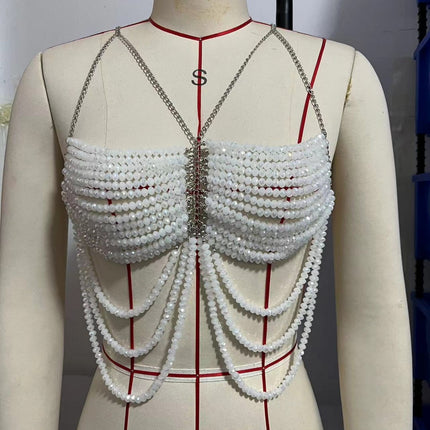 Veelkralige Bra Halter Top Vest Lyfkettings Borshalssnoer