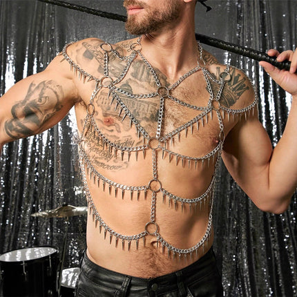 Mans Lyfkettings Mode Multi-laag Kwassieketting Halter