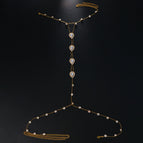 White Diamond Gold Plated