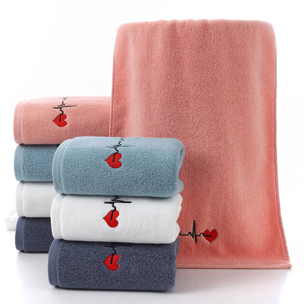 Verdikte Absorberende Katoengeborduurd Handdoek