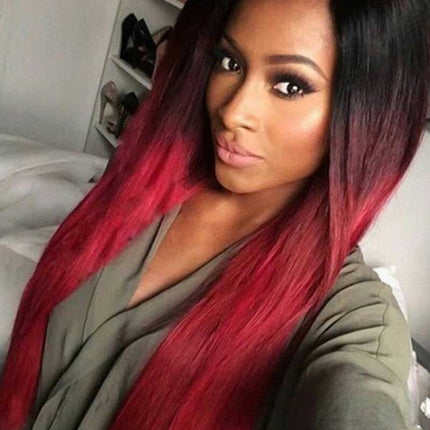 Medium And Large Scalp Dyed Gradual Long Straight Hair