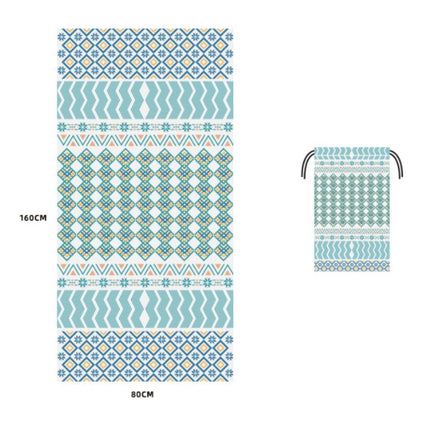 Gedrukte Swem Mikrovesel Strandhanddoek