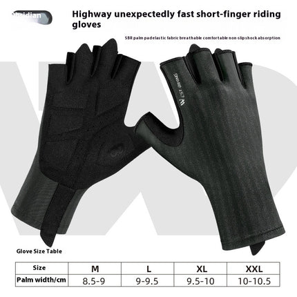 Anti-skid Shock Absorption Breathable Half-finger Gloves For Riding