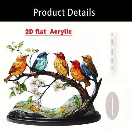 Card-insert Acrylic Standing Sign Flat Ornament