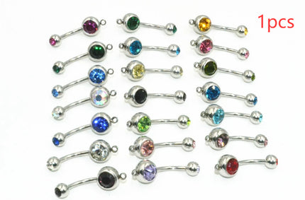 Tsjeggiese Diamant Mediese Staal Piercing Juweliersware Naeltjie Ring