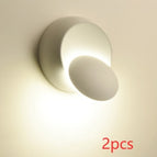 White 2pcs / Warm light