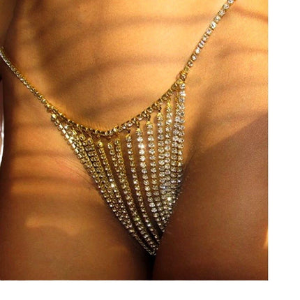 Ornament Strass T-rug Vroulike Liggaam