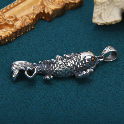 Sterling Silwer Vis-springende-draak Hanger Unisex Gepersonaliseerde Ontwerp