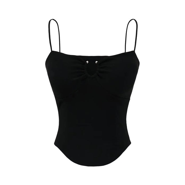 American Hot Girl Style U-neck Midriff-baring Camisole Women