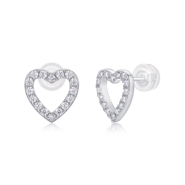 From The Heart - Premium Moissanite Luukse Mode Ligte Luukse Juweliersware Silwer Oorknoppies S925 Versilwerde Platinum