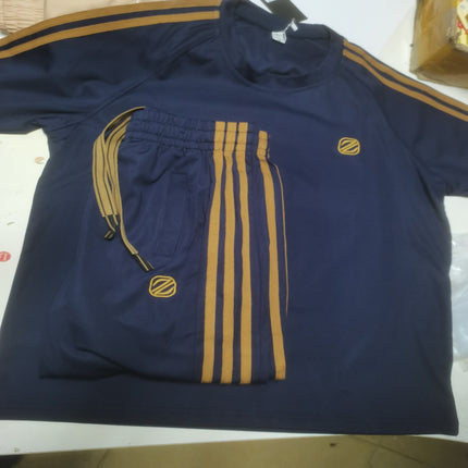 Men's Ice Silk Style Ironing-free Sweat-absorbent Breathable Short Sleeve Suit